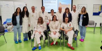 Massimo Franchi e Rossana Di Paola con l’equipe che si occupa di fertilità