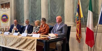 Da sinistra, Nicola Pasqualicchio, Michele Magnabosco, Olivia Guaraldo, Marta Ugolini e Claudio Valente