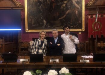 Da sinistra, Olivia Guaraldo, Adriano Sofri e Giacomo Mormino