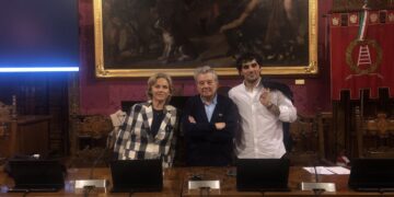 Da sinistra, Olivia Guaraldo, Adriano Sofri e Giacomo Mormino