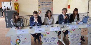 Da sinistra, Irene Lupi, Massimiliano Badino, Lidia del Piccolo, Federico Schena e Michela Nosè
