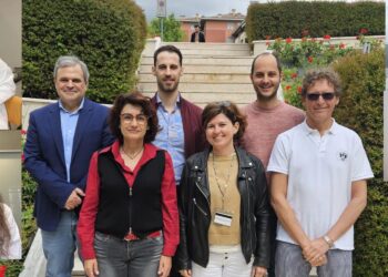 Da sinistra: Cristian Andres Carmona-Carmona, Rossella Franchini, Alejandro Giorgetti, Patricia M.-J. Lievens, Rui P. Ribeiro, Mariarita Bertoldi, Giovanni Bisello, Massimiliano Perduca, Roberta Galavotti e Gianluigi Lunardi