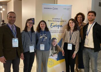 da sinistra: Placido Sangiorgio (UNIFI) , Federica Longo (UNIVR), Anita D'Agostini (UNIVR), Irene Bolognesi (UNIFI), Alessandra Lovato (UNIVR), Francesco Ferroni (UNIFI)