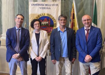 Da sinistra: Giuseppe Lippi, Maria Romanelli, Federico Schena e Massimo Albanese