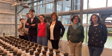 da sinistra, Giovanna Felis, David Bolzonella, Matteo Ballottari, Elisa Fasani, Antonella Furini Tiziana Pandolfini e Anita Zamboni