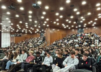 Studenti nell'Aula Magna del Polo Zanotto