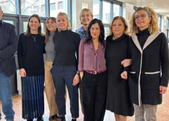 Da sx: Alberto Turco, Giorgia Anna Parini, Barbara Segatto, Debora Viviani, Valentina Moro, Alessandra Cordiano, Paola Di Nicola, Daniela Bandelli