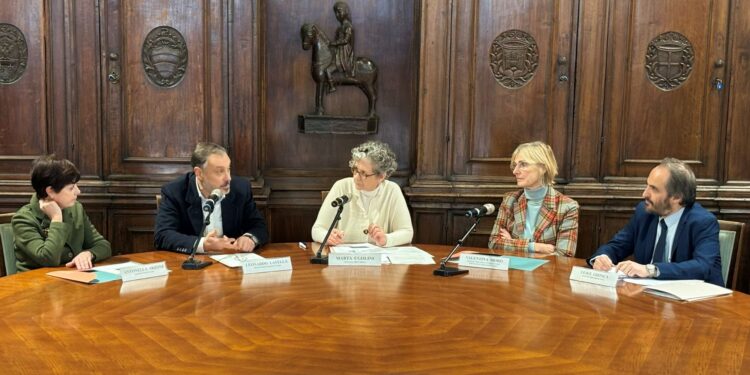 Da sx Antonella Arzone, Leonardo Latella, Marta Ugolini, Valentina Moro, Luigi Tronca