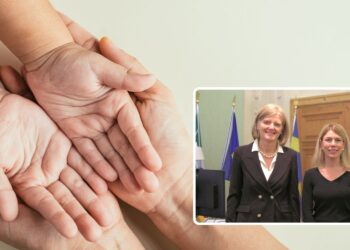 La rettrice Chiara Leardini e Marianna Purgato