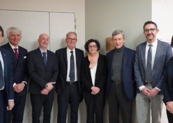 Da sinistra: Angelo Pietrobelli, Bruno Giordano, Federico Realdon, Mario Piccinini, Romanelli, Cristiano Chiamulera, Daniele Dall'Orco, Elisa La Paglia