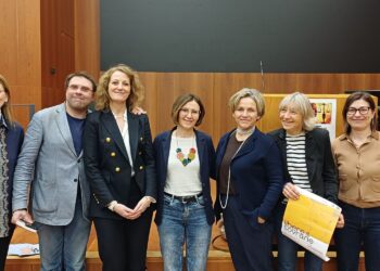 Da sx: Barbara Bissoli, Stefano Catalano, Elisa Lorenzetto, Sara Moscogiuri, Olivia Guaraldo, Marisa Mazzi, Daria Lucia Gabusi.